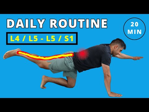 Best exercise routine for disc bulges, disc herniation, and sciatica pain relief