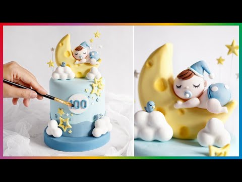 蛋糕男寶制作教程｜翻糖睡姿寶寶新手必學