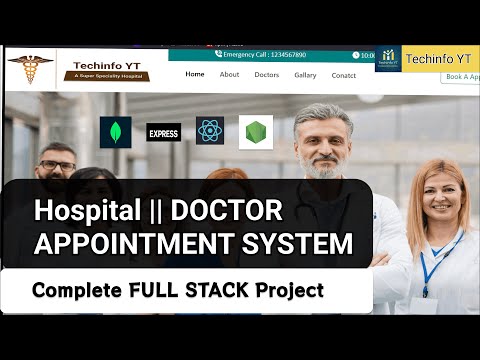 Mern Stack Doctor Appointment System | Full Stack Project With Admin Panel