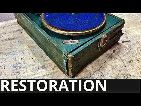 1938  rare Gramophone Restoration | I restored old record player