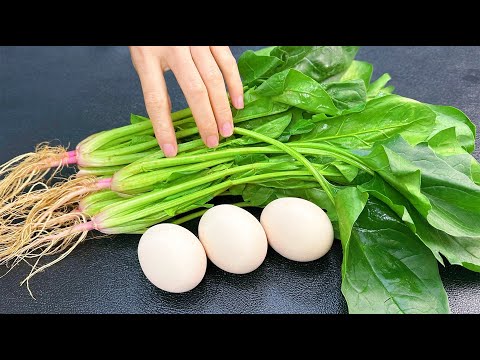 菠菜和雞蛋這樣做，好吃到不想停筷子，少油少鹽，多吃也不會長胖，【麗麗廚房】，#菠菜雞蛋卷的做法，#菠菜雞蛋卷料理，#菠菜雞蛋卷食譜，#家常菜，#菠菜雞蛋卷的做法