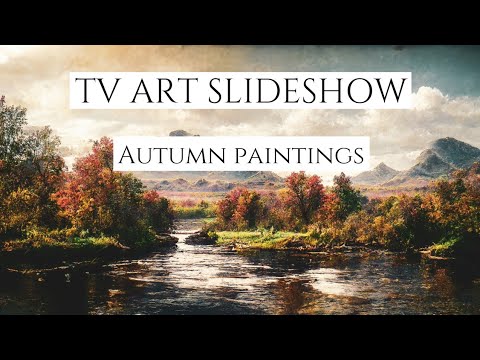 TV Art Slideshow | Fall Paintings | 1HR 4K Cozy Autumn Screensaver | Curated TV Art