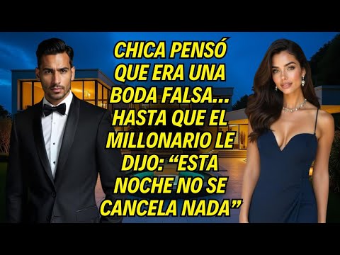 Chica Pensó Que Era Una Boda Falsa… Hasta Que El Millonario Le Dijo: “Esta Noche No Se Cancela Nada”