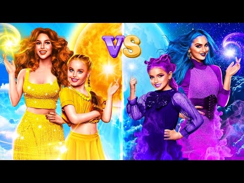 Gündüz Kız vs Gece Kız! Tek Renkli Değişim Mücadelesi! Oyuncak Değişimi