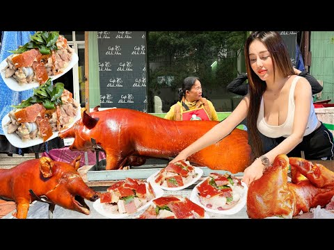 Crispy WHOLE ROASTED PIG on a CHILLY DAY – The Ultimate STREET FOOD Experience