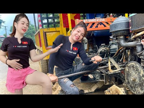 Hero Girl: Female Mechanic Restored Tractor With Broken Bearing
