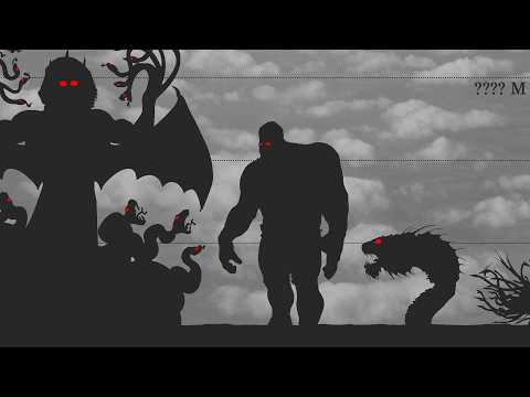 Greek Mythology Monsters & Gods | Size Comparison (with SOUNDS)