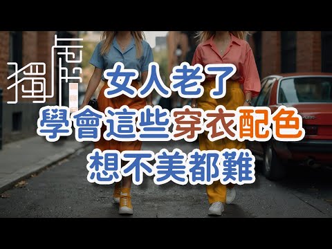 女人老了，學會配色法則，想不美都難When a woman gets old, it becomes difficult to be beautiful if she!      獨處Alone