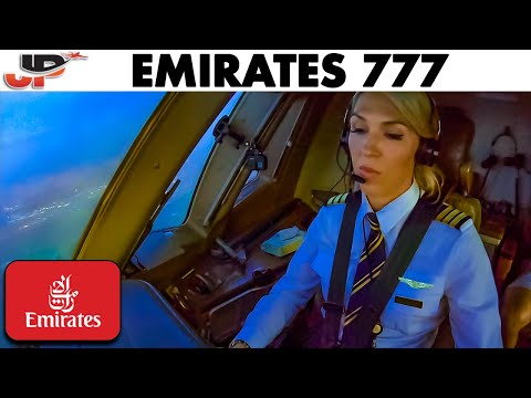 Piloting EMIRATES Boeing 777 into Amsterdam | Cockpit Views