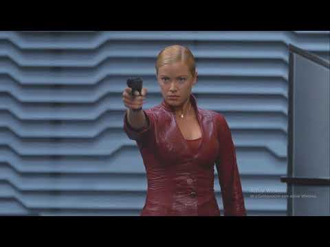 T-X taking damage from the cannon