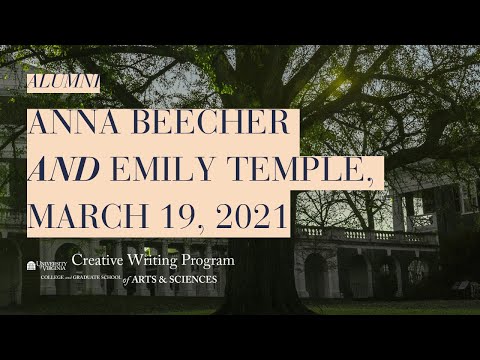 Alumni Reading with Anna Beecher and Emily Temple, Spring 2021
