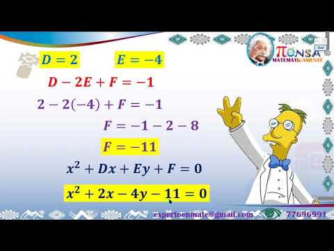ECUACIÓN DE LA PARÁBOLA DEFINIDA POR 3 CONDICIONES