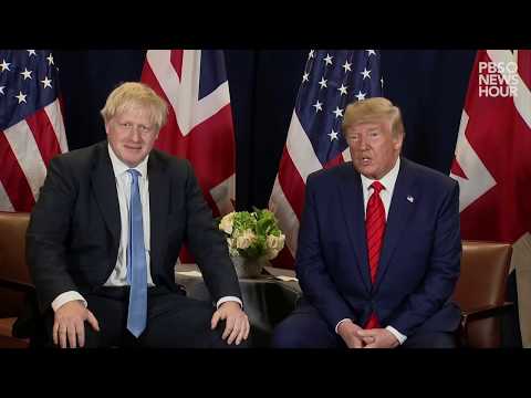 WATCH: Trump supports UK’s Boris Johnson on Brexit at UN summit