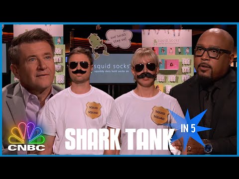 Daymond & Robert Fight To Be Sock King | Shark Tank in 5