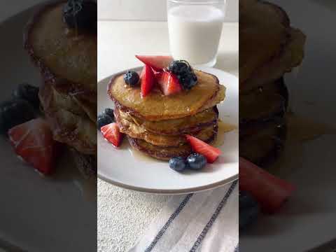 Oatmeal Banana Pancakes #shorts