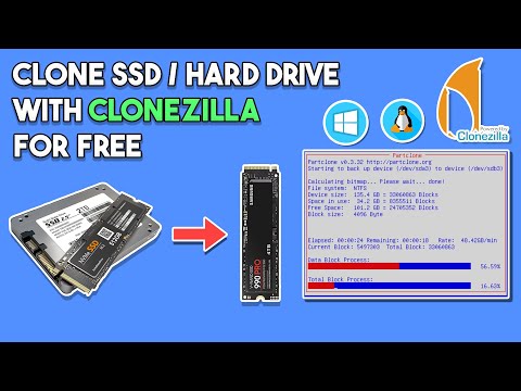 How To Clone Any SSD / HDD With Clonezilla - Clone a Smaller Drive to a Larger Drive