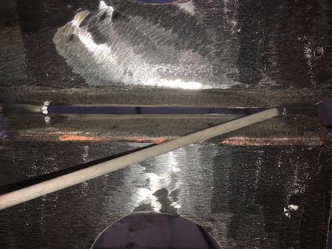 Горизонтальный шов толстой пластины от и до.