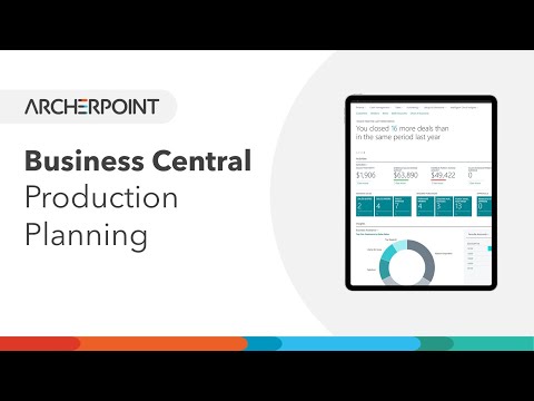 Production Planning in Microsoft Dynamics 365 Business Central