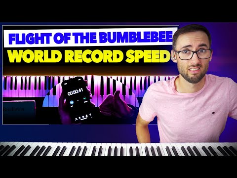 Flight of the Bumblebee WORLD RECORD SPEED | Pianist Reacts