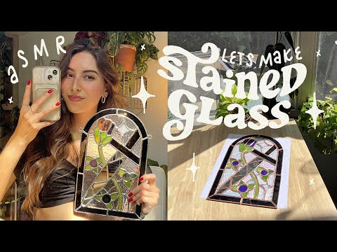 asmr ☁️ make stained glass with me