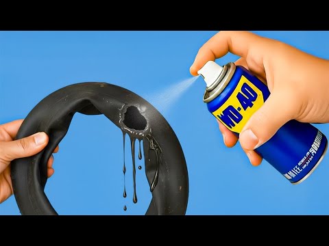 Mix WD40 with Motorcycle inner tube and make dollars😱! Billions of people don't know this secret!