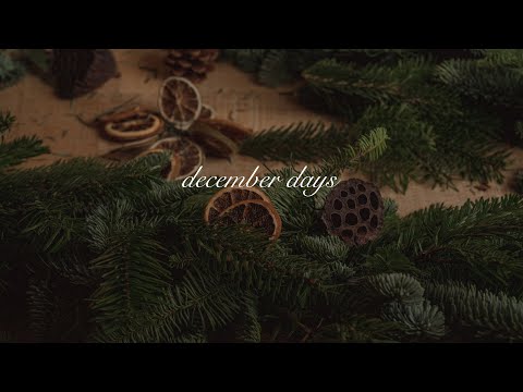 december days | frosty weather, a garland and homemade toffees🎄 [silent vlog]