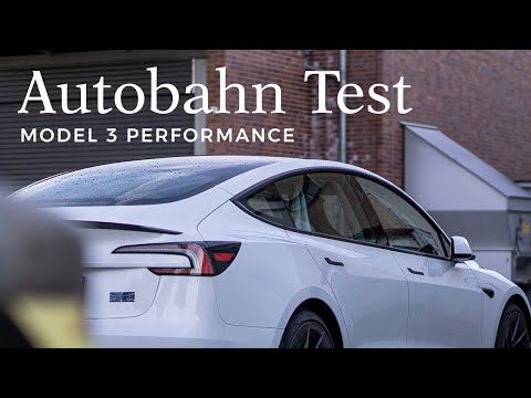 Tesla Model 3 Performance Top Speed & Consumption Test on the Autobahn