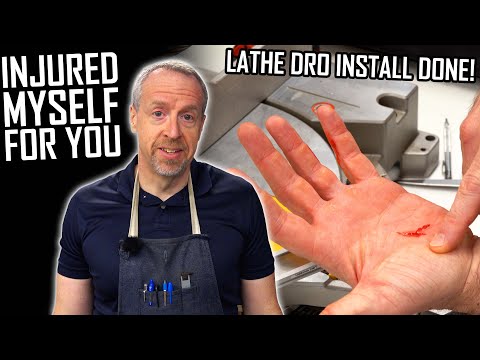 Shop Accident Caught on Camera - Lathe DRO Install, Part 2