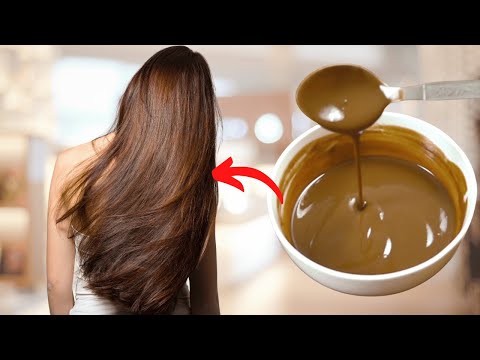 Dye hair naturally in a shiny brown color from the first use, effective💯