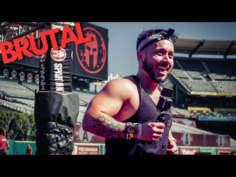 My First Spartan Race Stadion was BRUTAL | Angel's Stadium 2025 (Insta360 Go Ultra)