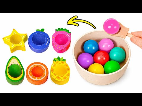 Learn Colors with Fruits 🍏🍓 Fun Sorting Game for Toddlers