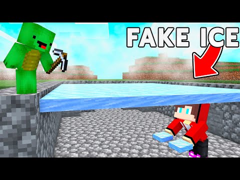 JJ Use FAKE ICE To Prank Mikey in Minecraft Animation