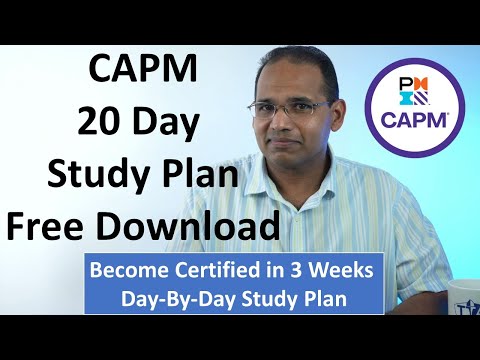 CAPM 20 Day Study Plan - Free Download