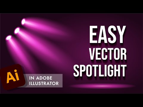 How to Make Vector Spotlights in Adobe Illustrator - Full Tutorial