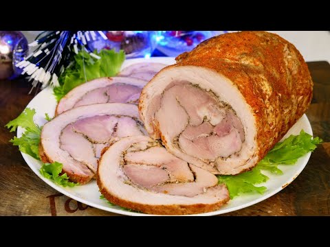 Маринуем сейчас, а готовим на Новый год. Мясной рулет, цыганка готовит.