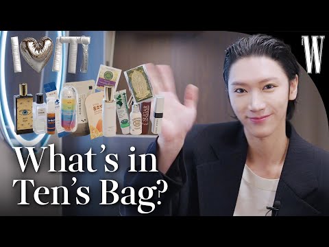 We opened NCT Ten's bag, and there was an endless array of items... A true bobusang😎💚 by W Korea