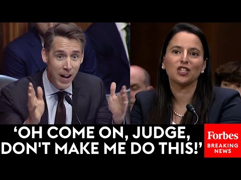 Josh Hawley Takes No Prisoners Grilling Key Judicial Nominee: 'Why Are You Fighting Me On This?!'
