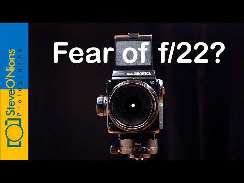 Diffraction effects on medium format cameras