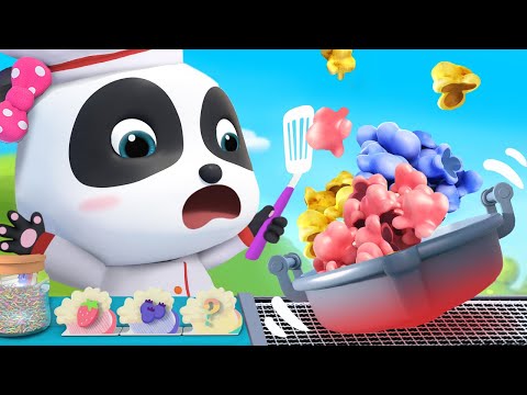 嗶嗶啵啵爆米花 | 顏色兒歌 | 美食兒歌 | 兒歌 | 童謠 | 卡通 | 動畫 | 寶寶巴士 | BabyBus