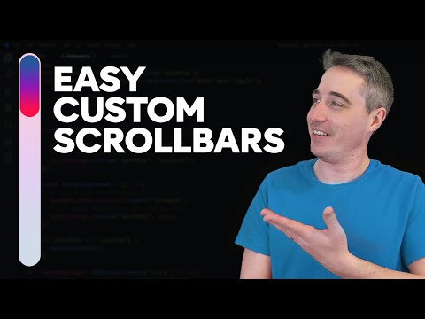 Create custom scrollbars using CSS