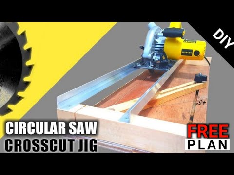 Homemade Circular Saw Crosscut Jig | DIY Circular Saw Miter Jig | Cara membuat crosscut jig