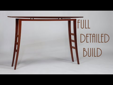 Full Build Of My Jarrah Hall Table With A Floating Top & End Grain Veneer