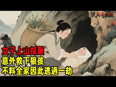 女子上山採藥，意外救下狼孩，不料全家因此逃過一劫...【民間奇談錄】#民間故事 #台灣傳說 #懸疑故事 #銀髮頻道 #懷舊故事 #助眠故事