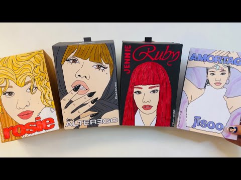 [🖤paper diy🩷] BLACKPINK JENNIE, LISA, ROSÉ, JISOO BLIND BOX unboxing! | asmr