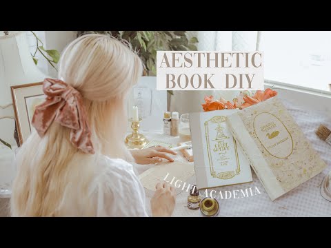 aesthetic book diyβ¨βοΈ how to make ugly books look pretty and vintage | light academia vibes
