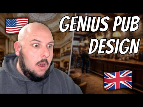 American Reacts to the "Genius Design of Wetherspoon Pubs" 🇬🇧