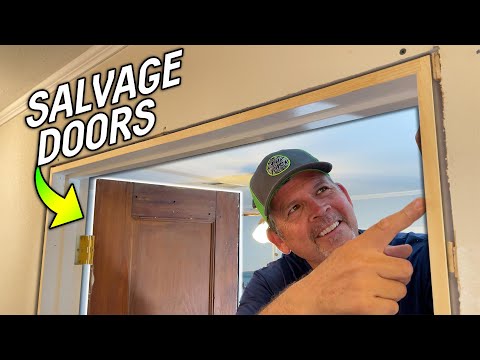 How to Build a Custom Door Jamb (and Hang Your Salvage Doors!!)