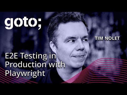 Monitoring as Code: E2E Testing in Production with Playwright • Tim Nolet • GOTO 2024