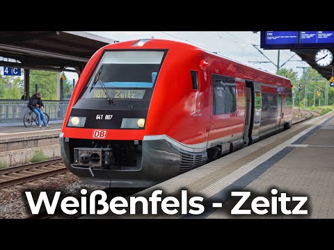 4K Führerstandsmitfahrt: Weißenfels - Zeitz | Alstom Coradia A-TER – BR 641 ehem. Burgenlandbahn