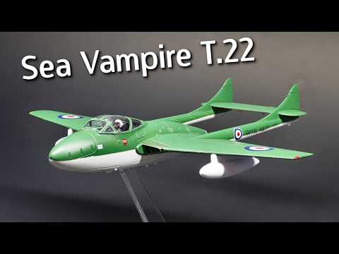 Building a Custom Airfix Sea Vampire T.22 in 1/72 Scale. Converting a Vampire T.11 - Build & Review!